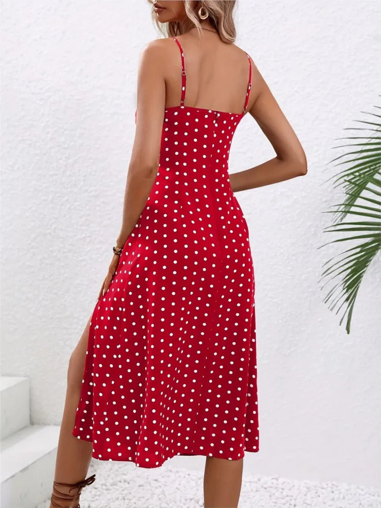 Vestido Alça Poá Floral