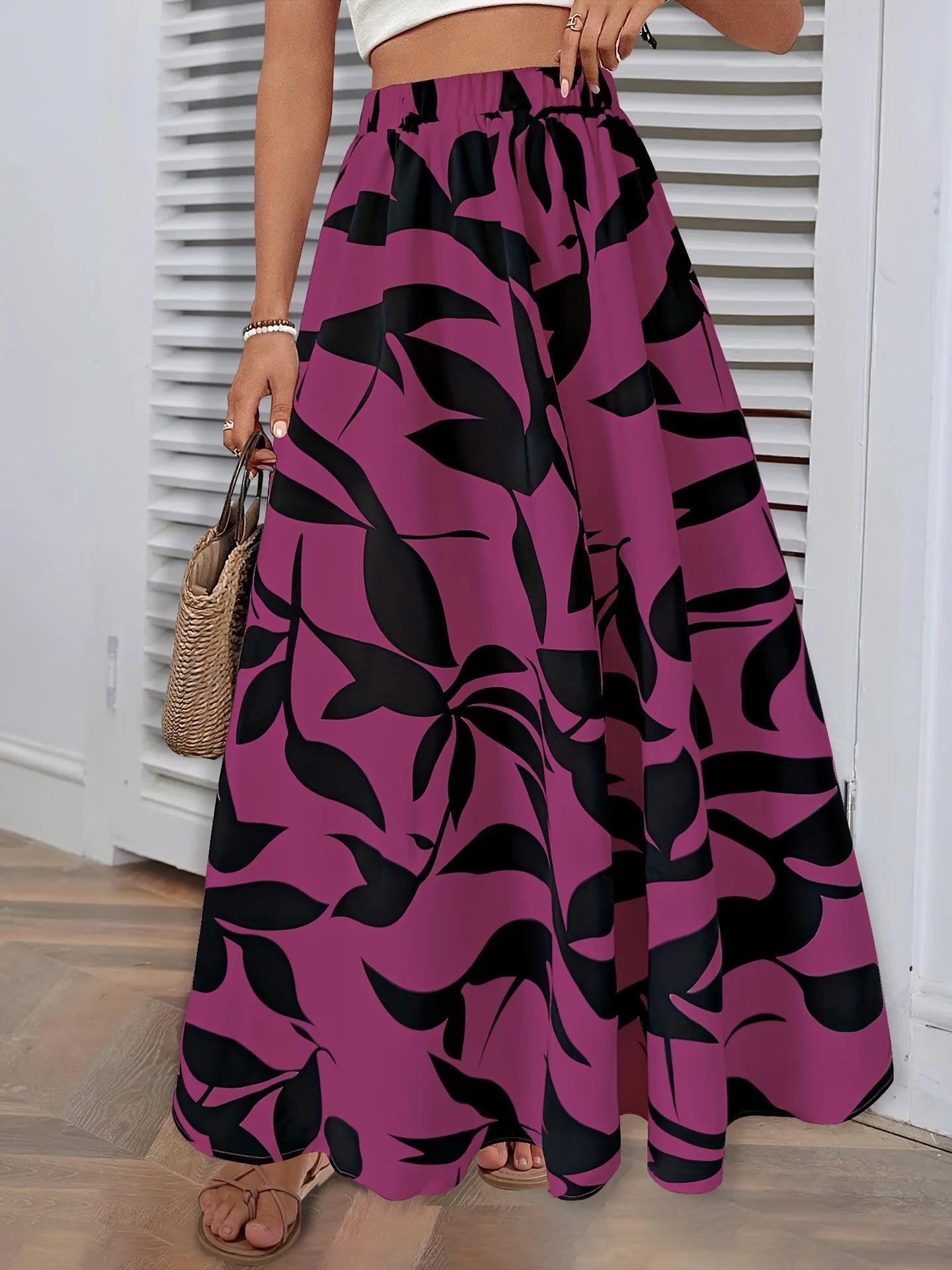Saia Longa Floral Essência