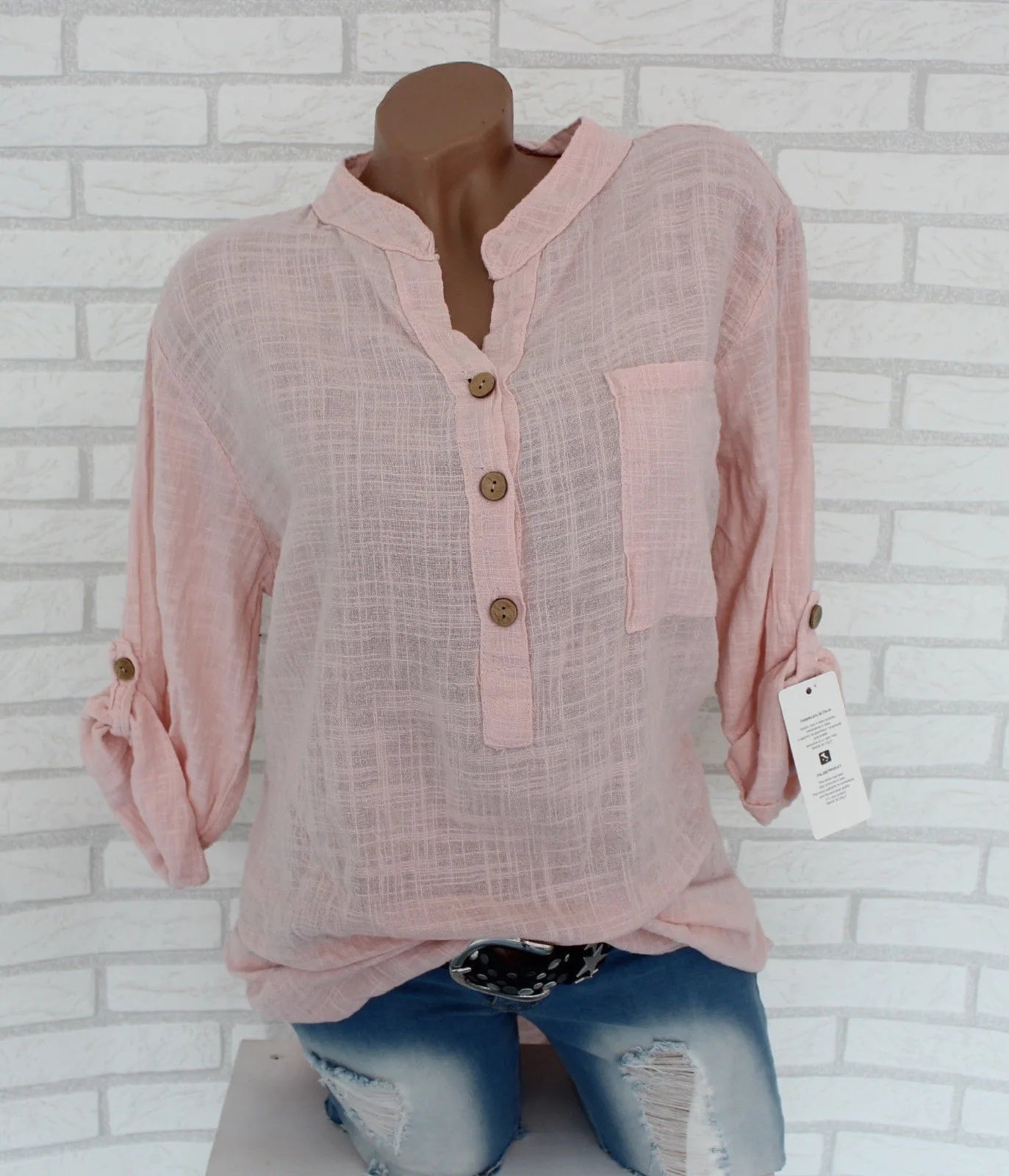 Camisa Leve Linho Natural
