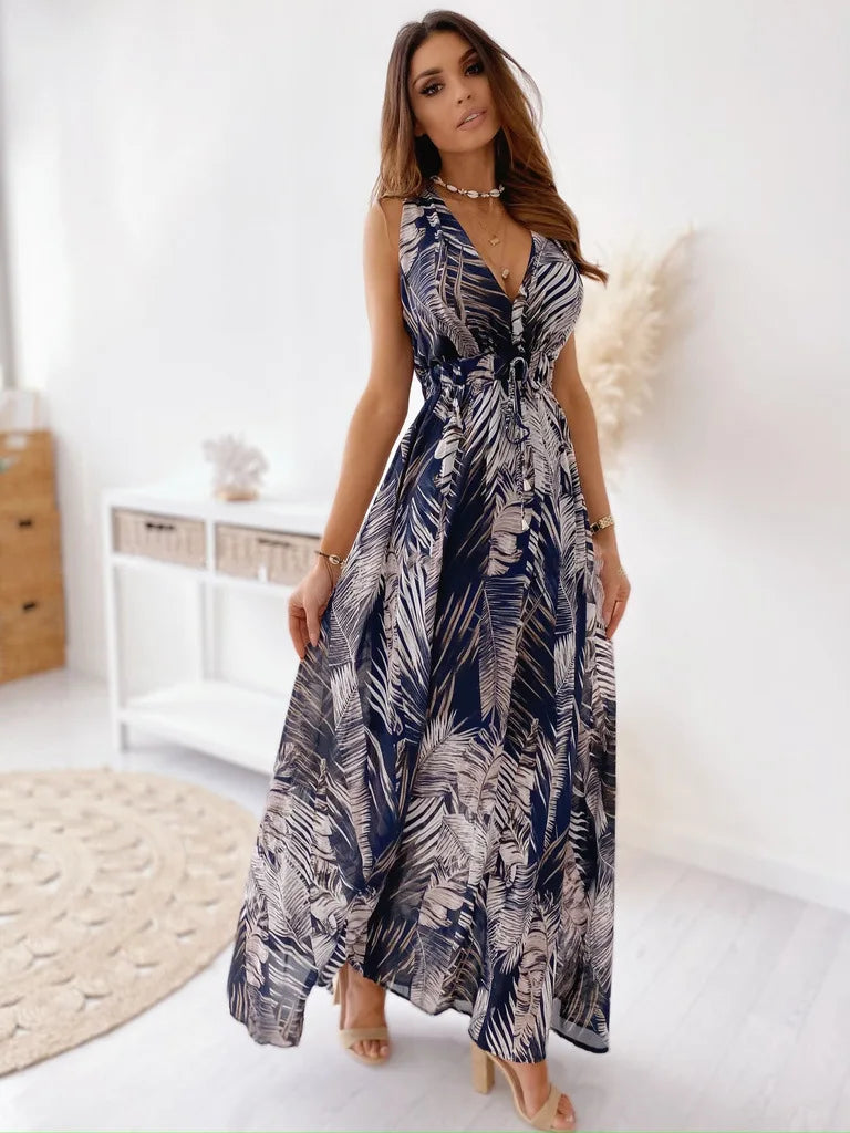 Vestido Folhagem Serena