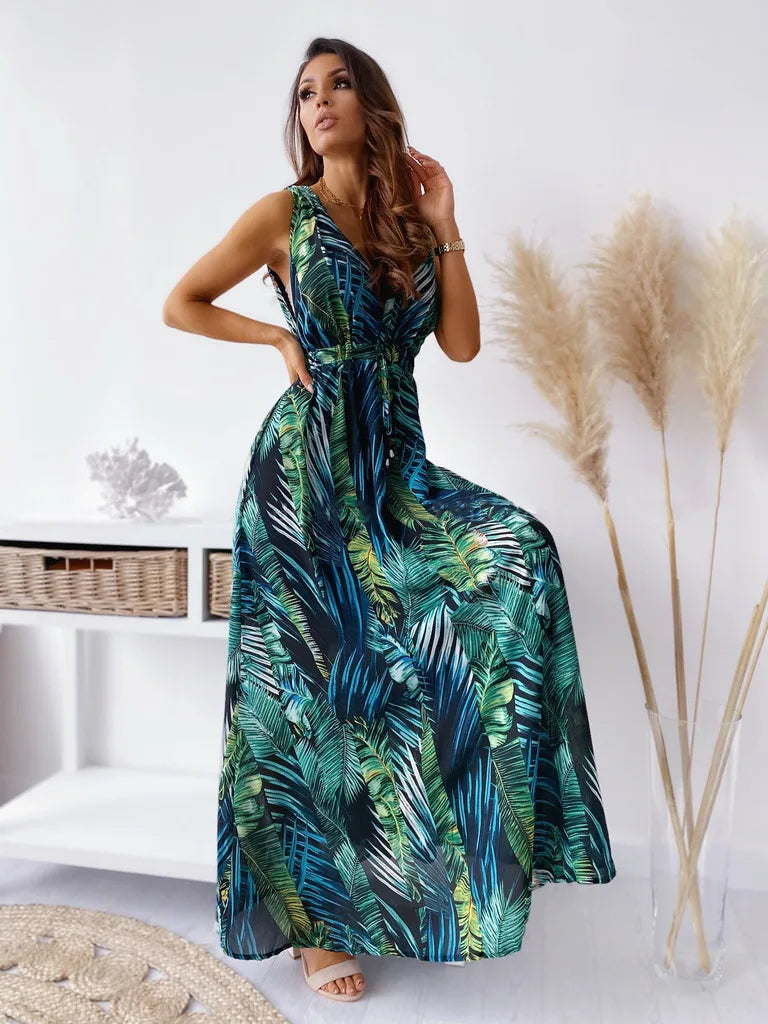 Vestido Folhagem Serena