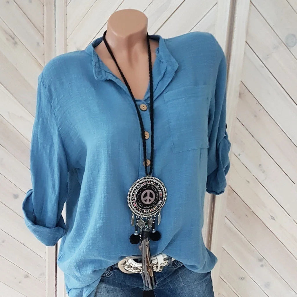 Camisa Leve Linho Natural