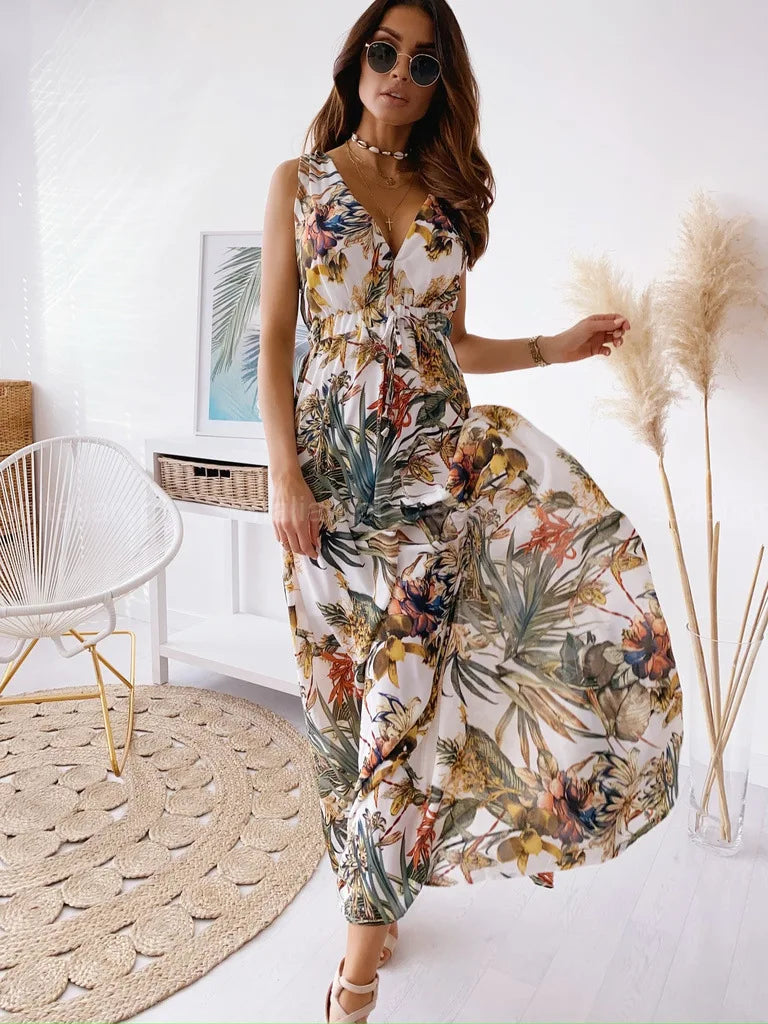 Vestido Folhagem Serena