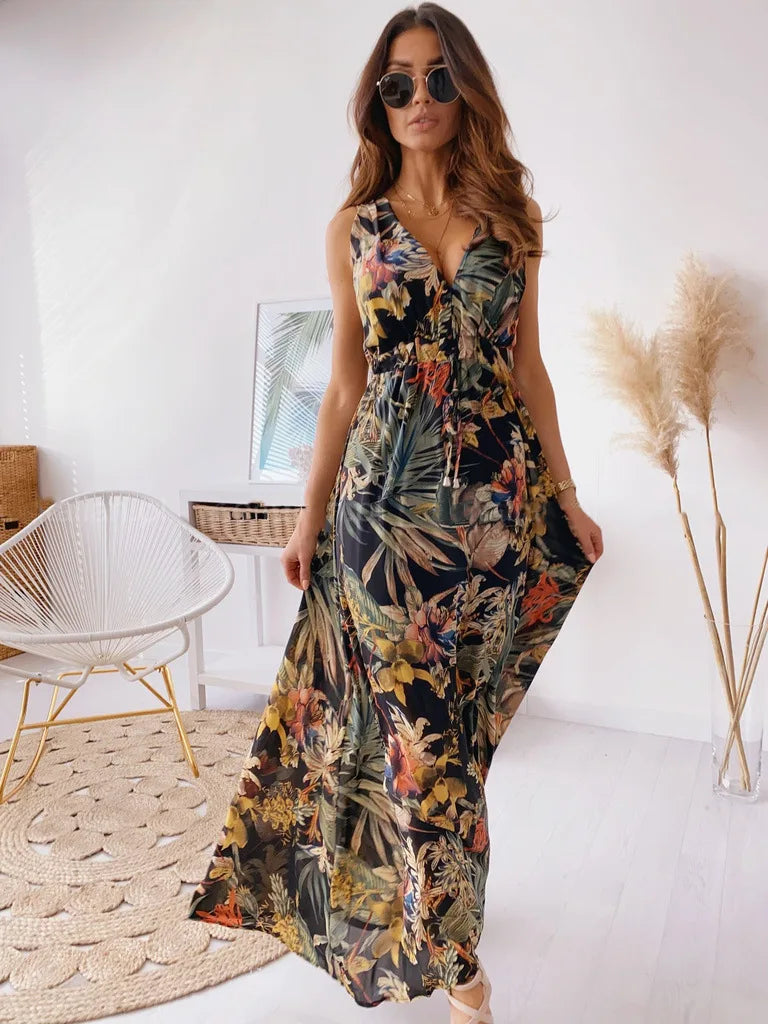 Vestido Folhagem Serena
