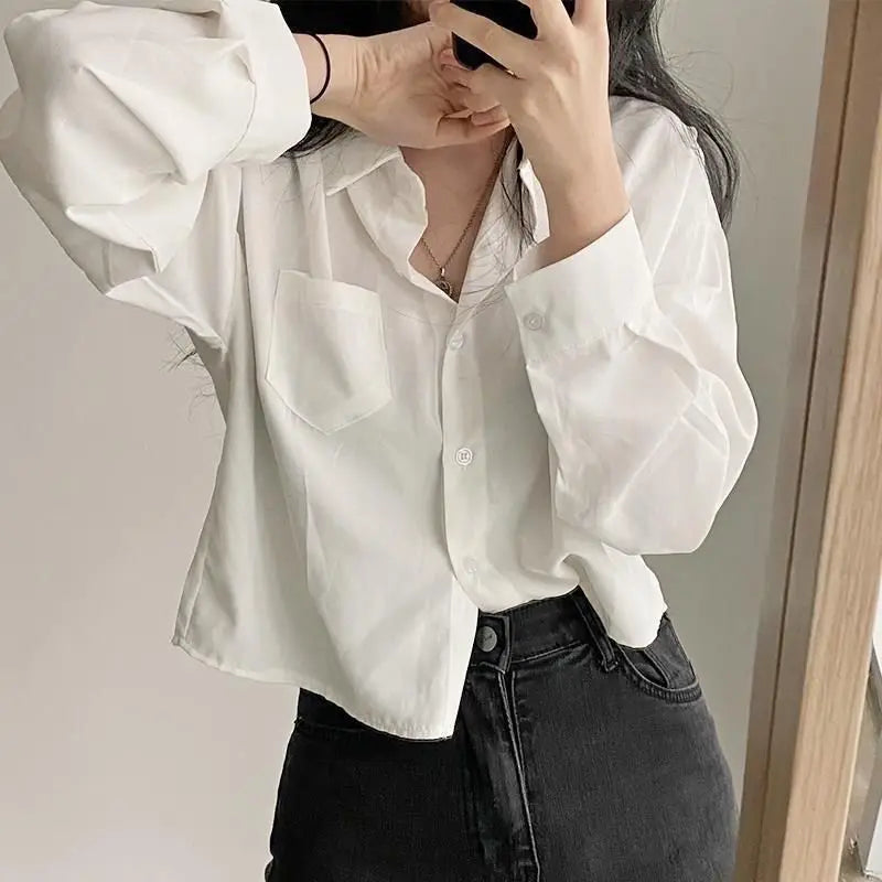 Camisa Cropped Minimalista