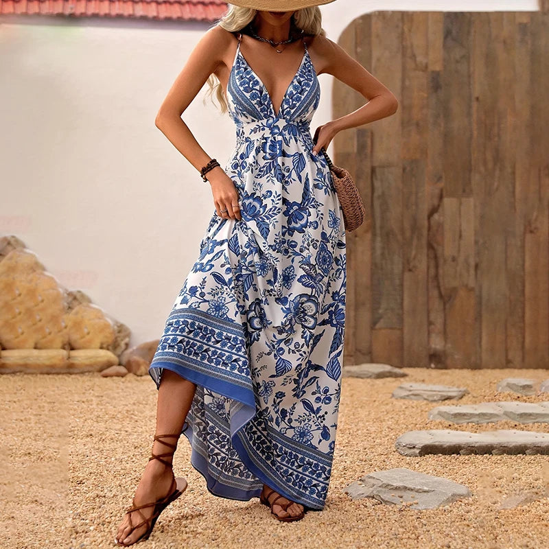 Vestido Floral Vibes Mediterrâneas