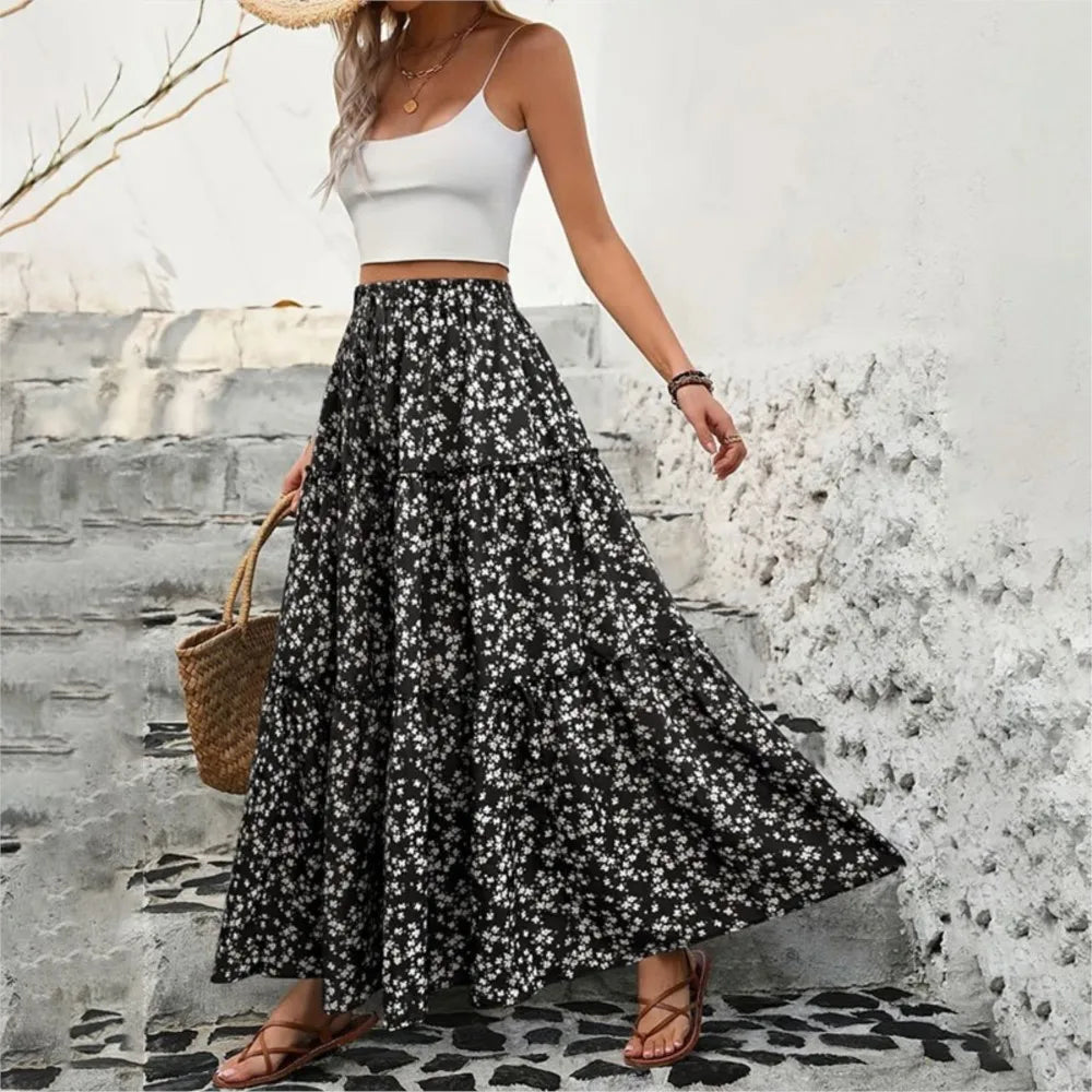 Saia Floral Longa