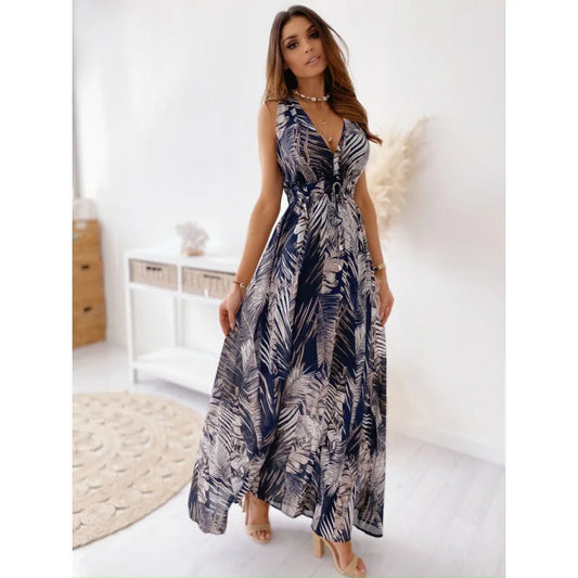 Vestido Folhagem Serena