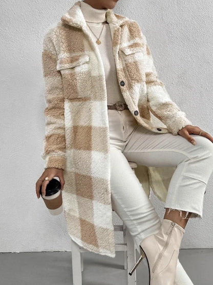 Casaco Comfy Xadrez Longo