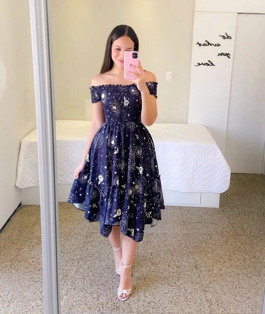 Vestido Floral Ciganinha