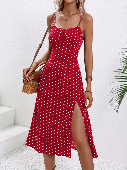 Vestido Alça Poá Floral